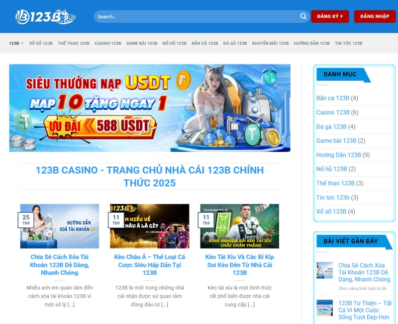 123B – Sân chơi cá cược chuyên nghiệp, an toàn, rút tiền siêu tốc