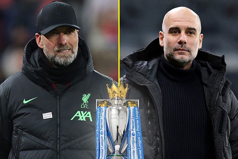 Hình ảnh Klopp và Pep Guardiola nâng tầm sự cạnh tranh giữa Liverpool và Man City