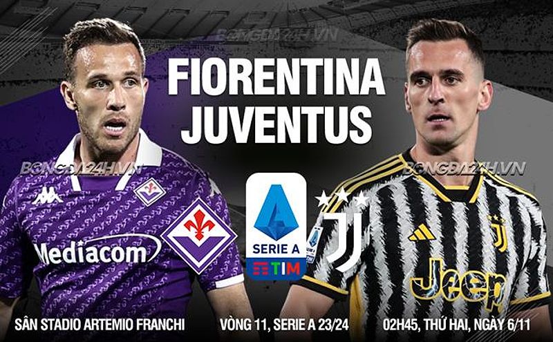 Trận đấu giữa Juventus và Fiorentina