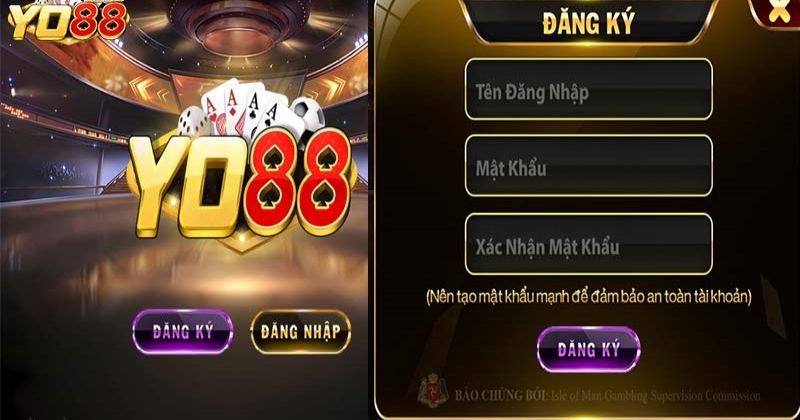 Hướng dẫn đăng ký tài khoản tại cổng game YO88