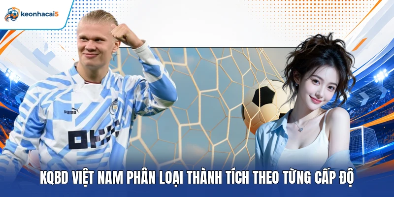 KQBD Việt Nam phân loại thành tích theo từng cấp độ 
